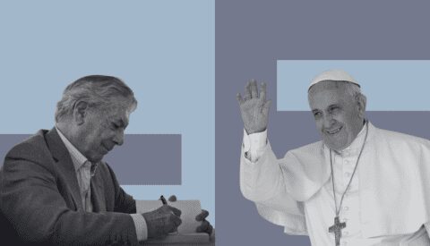 El papa gana a Vargas Llosa